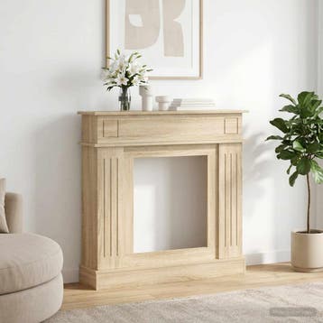vidaXL Haardomlijsting Sonoma Eiken 102 x 26 x 100 cm, Verzenden, Nieuw