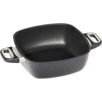 AMT Gastroguss Diepe vierkante pan – Handgegoten aluminiu., Huis en Inrichting, Keuken | Potten en Pannen, Ophalen of Verzenden