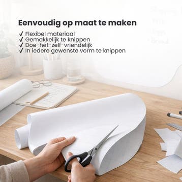 Whiteboardfolie, plakfolie whiteboard 137cm breed, Nieuw