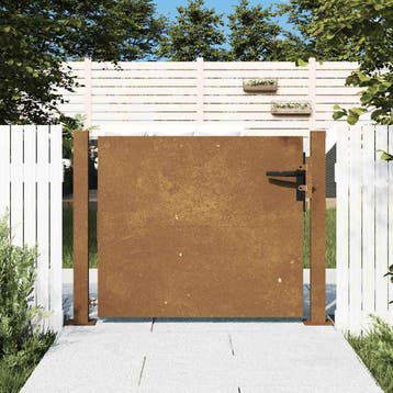 vidaXL Poort 100x75 cm cortenstaal, Tuin en Terras, Verzenden, Nieuw