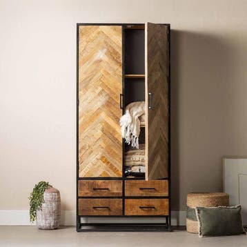 Mangohouten Kast Gwenn 90 cm, Verzenden, Nieuw