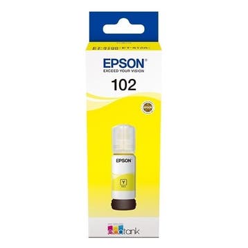 Epson 102 inktfles geel (origineel), Verzenden, Nieuw, Cartridge, Epson
