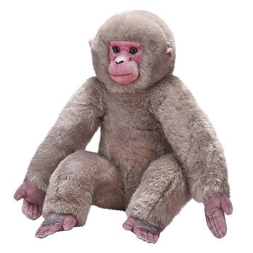 Wild Republic Japanse makaak knuffel - pluche - 40 cm - aap, Verzenden, Nieuw