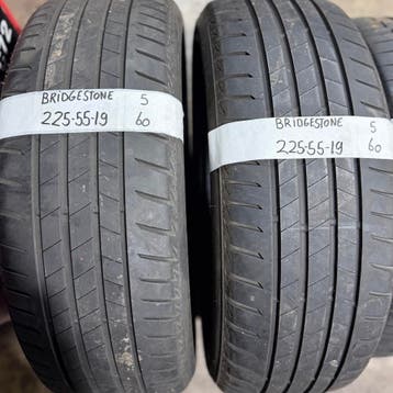 2x225-55-19 Bridgestone Zomer 2x5m €60 PerBand 225 55 19, Gebruikt, Band(en), Personenwagen, Ophalen