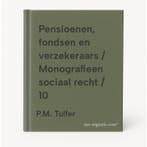 Pensioenen, fondsen en verzekeraars / Monografieen sociaal, Boeken, Verzenden, Gelezen, P.M. Tulfer