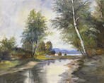 Europese school (XX) - “Echoes of Tranquil Horizons”, Antiek en Kunst, Kunst | Schilderijen | Klassiek