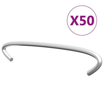 vidaXL Gabionhaken 50 st 10 cm gegalvaniseerd staal, Verzenden, Nieuw