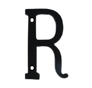 Letter R Klein IJzer zwart 75 mm, Verzenden, Nieuw