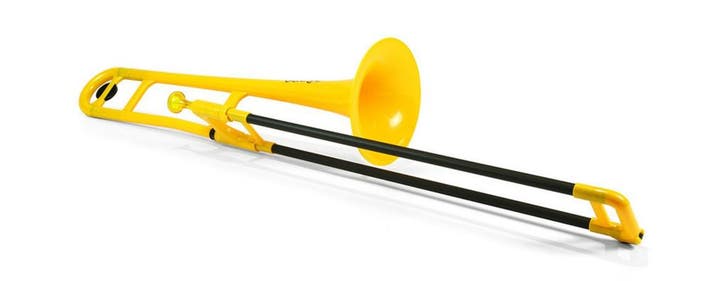 pBone Trombone Geel, Muziek en Instrumenten, Blaasinstrumenten | Trombones, Tenor, Nieuw, Ophalen of Verzenden