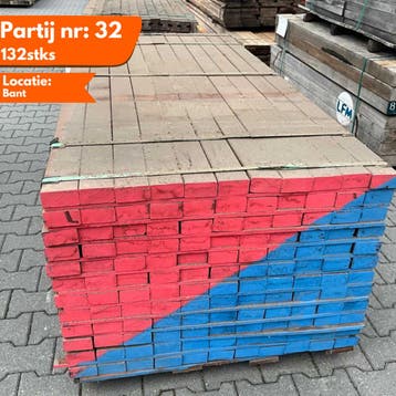 Angelim Vermelho Hardhout Geschaafde Balken 2000x90x45mm, Ophalen of Verzenden, Nieuw