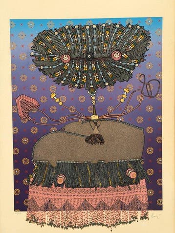 Enrico Baj (1924-2003) - Antoinette du Ligier de la Garde, Antiek en Kunst