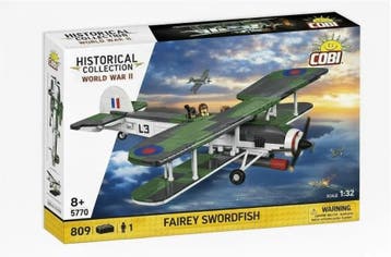 COBI 5770 Fairey Swordfish (Leger bouwsets, Modelbouwsets), Verzenden, Nieuw