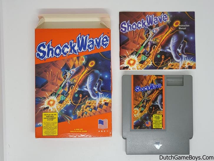 Nintendo NES - Shockwave - USA, Spelcomputers en Games, Games | Nintendo NES, Gebruikt, Verzenden