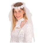 Sluier bruid met bloemen, Kleding | Dames, Carnavalskleding en Feestkleding, Ophalen of Verzenden, Nieuw