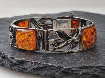Zonder minimumprijs - Armband Zilver - Bernstein