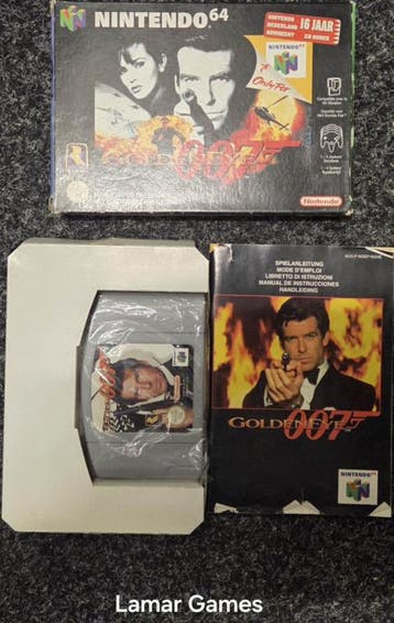 Goldeneye 007 (Nintendo 64 tweedehands game), Spelcomputers en Games, Games | Nintendo 64, Ophalen of Verzenden, Zo goed als nieuw