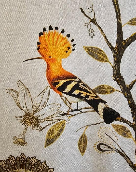 300 x 280 cm! Boho chic stof, exclusief, met Upupa en Gouden, Antiek en Kunst, Antiek | Kleden en Textiel