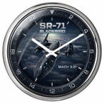 Wandklok - Glas, Metaal - 2020+ - SR-71 Blackbird, Antiek en Kunst, Antiek | Wandborden en Tegels