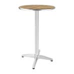 Statafel | Hout/Aluminium | Essenhout Blad | Aluminium Frame, Verzenden, Nieuw in verpakking