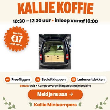 Minicamper Demo en Proefliggen bij Kallie Minicampers, Ophalen, Nieuw