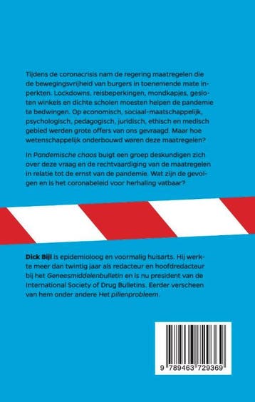 Pandemische chaos 9789462498068, Boeken, Verzenden, Gelezen