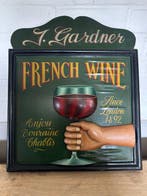 Reclamebord - Vintage 3D Reclamebord “J. Gardner French, Antiek en Kunst