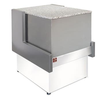 Kassa-sectie 1000 mm - GRIJS/WIT, Verzenden, Nieuw in verpakking, Koelen en Vriezen
