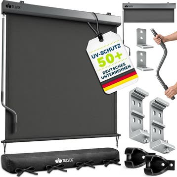 Klemluifel - Balkon luifel - Verticale luifel - 180x250 cm -, Verzenden, Zo goed als nieuw