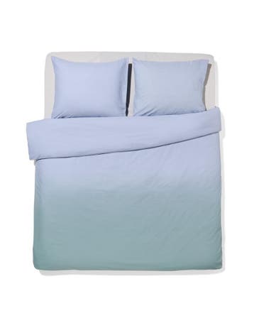 HEMA Dekbedovertrek 240x200/220cm zacht katoen kleurverloop, Verzenden, Nieuw, Groen