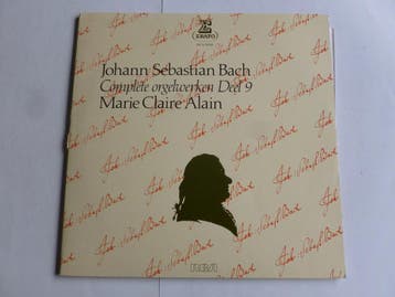 Bach - Marie Claire Alain / Complete Orgelwerken Deel 9 (2 L, Ophalen of Verzenden, Zo goed als nieuw