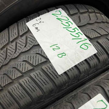 2 x Uniroyal MS Plus 66 225-55-16 Winterbanden 6mm, Gebruikt, 16 inch, Band(en), Personenwagen