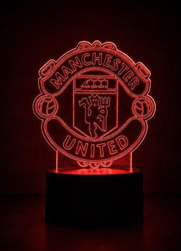 Led lamp Manchester United, Kunststof, Overige merken, Meerkleurig, Ophalen of Verzenden