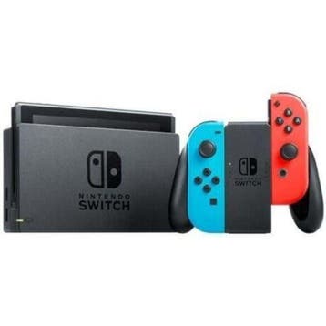 Nintendo Switch Console Set Blauw / Rood V1 (Nette Staat), Spelcomputers en Games, Ophalen of Verzenden, Zo goed als nieuw