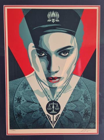 Shepard Fairey (OBEY) (1970) - Justice Woman - Red
