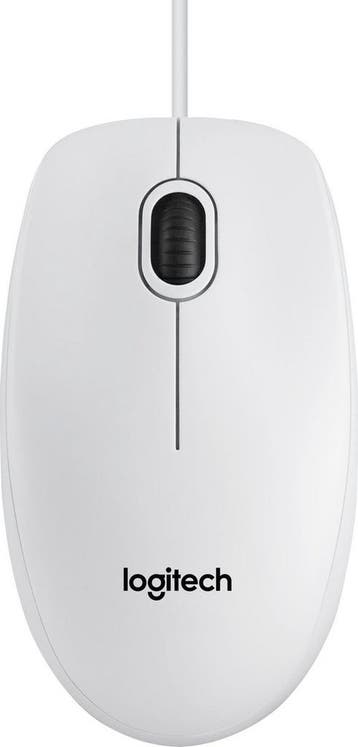 Logitech B100 - Muis - Wit, Verzenden, Nieuw