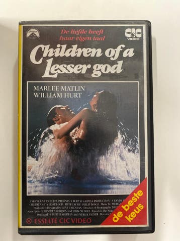 CHILDREN OF A LESSER GOD (EX RENTAL) (VHS), Verzenden, Gebruikt