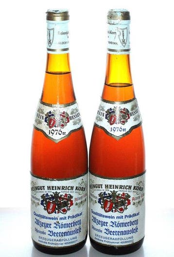 1976 Alzeyer Römerberg Scheurebe Beerenauslese - Weingut, Nieuw