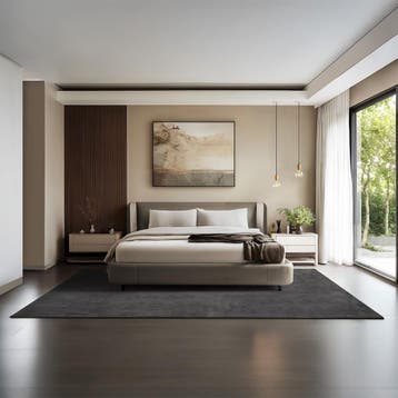 Kortpolig vloerkleed Soft Zone - 200 x 290 cm, antraciet, Verzenden, Nieuw
