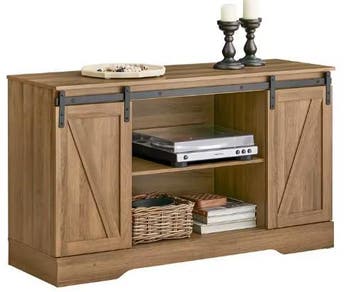 Dressoir met Schuifdeuren – 120 cm Kast met Opbergruimte, Verzenden, Nieuw