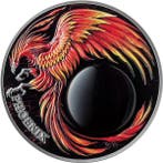 Ghana. 10 Cedis 2023 Phoenix - Chronicles of Fire 2 oz