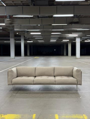 Living Divani Rod Sofa | Sand | NIEUWSTAAT + Garantie, Overige materialen, Driepersoons, 75 tot 100 cm, Ophalen of Verzenden