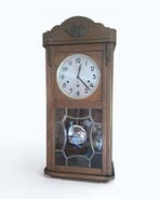 Regulateur wandklok - Art Deco Eikenhout - 1920-1930, Antiek en Kunst