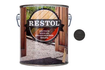 Restol Restol houtolie zijdeglans 2,5 liter, indiana grijs, Verzenden, Nieuw