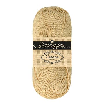 Scheepjes Catona Shine - 404 English Tea - Gold - Katoenga, Ophalen of Verzenden, Nieuw
