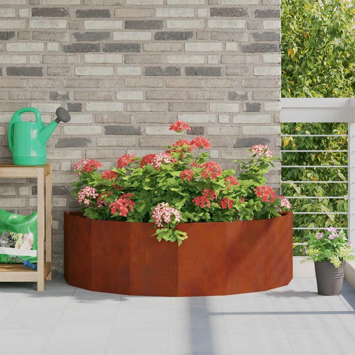 vidaXL Plantenbak Roestig 120 x 60 x 35 cm Cortenstaal, Tuin en Terras, Bloembakken en Plantenbakken, 60 tot 100 cm, Nieuw, Metaal