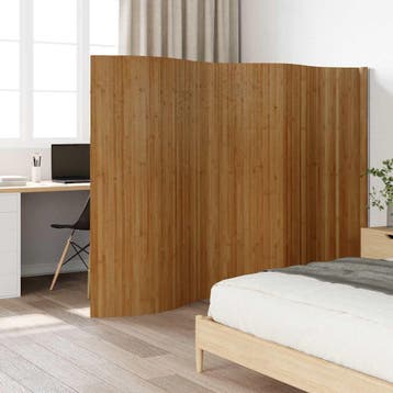 vidaXL Kamerscherm breedte 400 cm hoogte 165 cm bamboe bruin, Verzenden, Nieuw