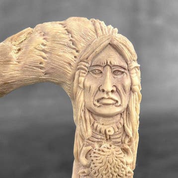 Snijwerk, NO RESERVE PRICE - Stunning Native Indian and