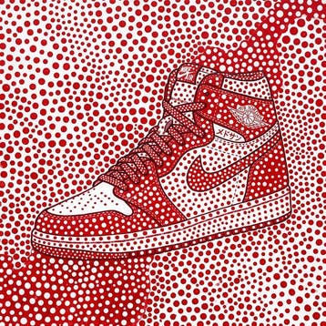 MEDSAN - Kusama Air Jordan () - UNIQUE WORK