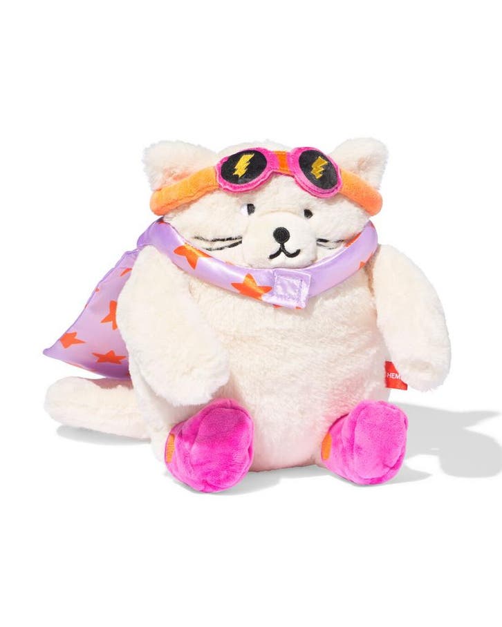 HEMA Superheld knuffel kat 18x25x8cm, Kinderen en Baby's, Speelgoed | Poppen, Nieuw, Verzenden