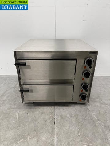 RVS Ascobloc Dubbele Pizzaoven 2 x 35 cm Steen 230V Horeca, Zakelijke goederen, Horeca | Keukenapparatuur, Ophalen of Verzenden